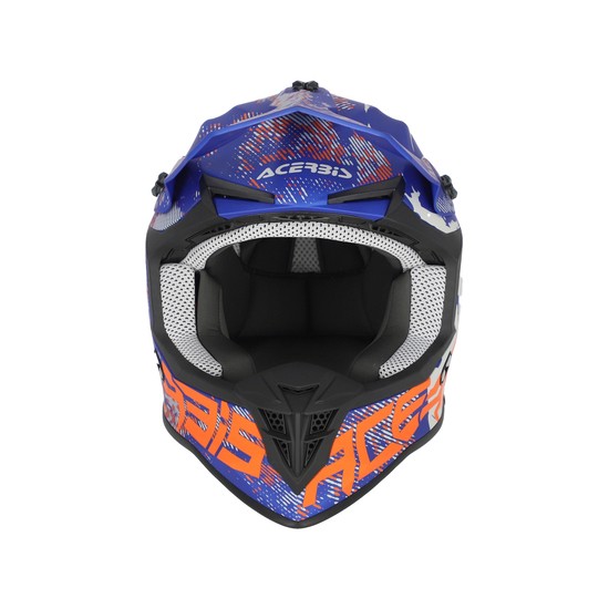 CASCO ACERBIS LINEAR GRIS Y AZUL