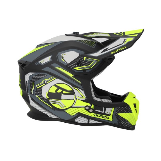 CASCO ACERBIS LINEAR NEGRO Y AMARILLO